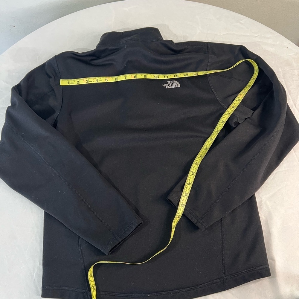 The North Face Mens Small Black 1/4 Zip Pullover Jacket Fleece Lightweight - Picture 6 of 6